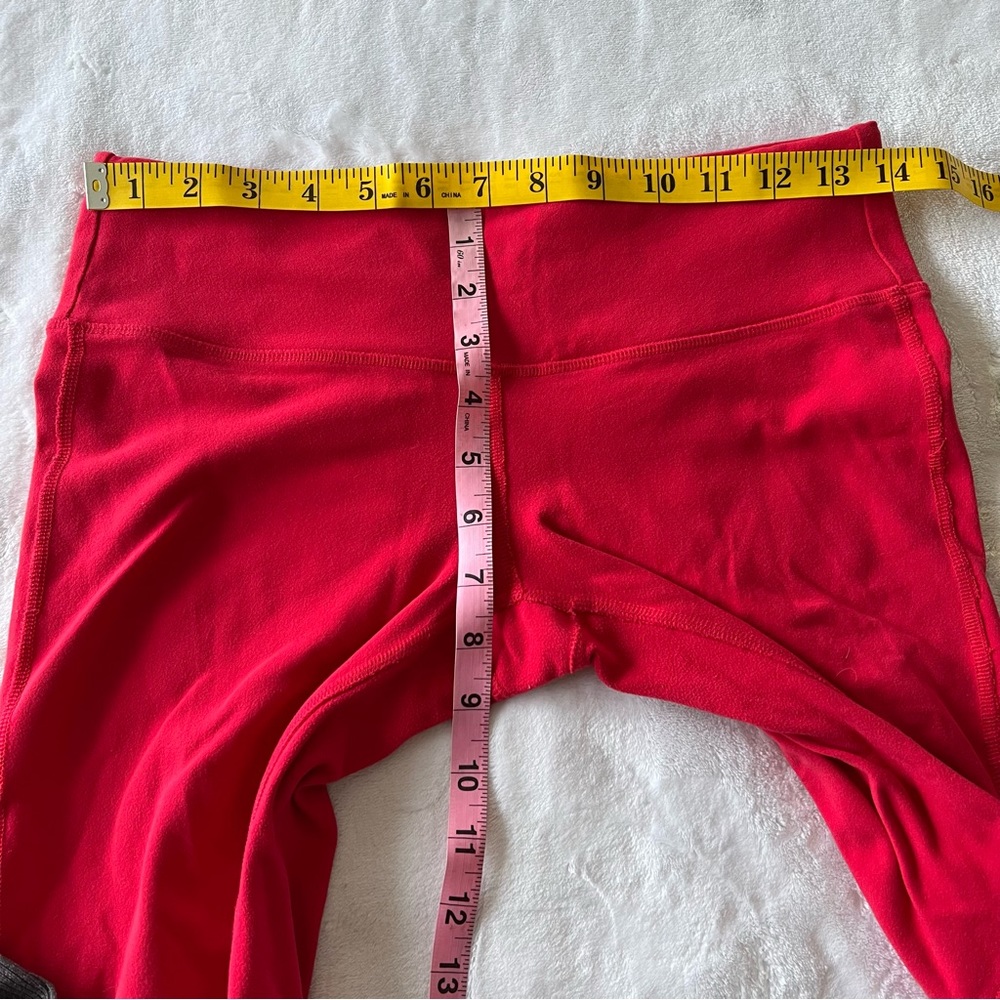 ALO Yoga Red and Gray Leggings - Picture 6 of 8